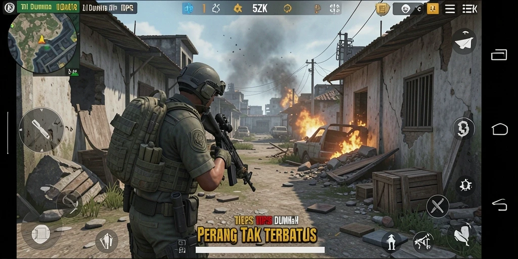 Screenshot utama menampilkan intensitas aksi pertempuran dalam TPS.