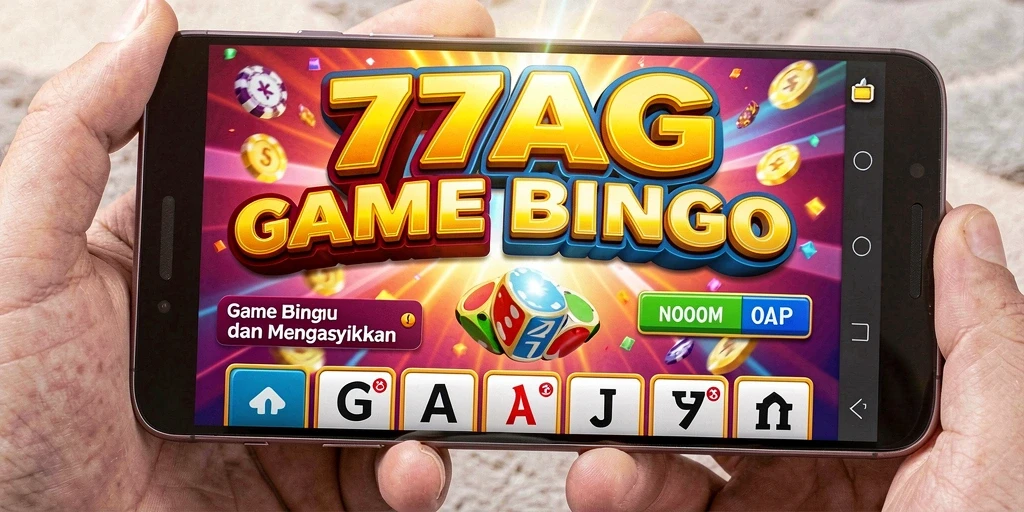 Tampilan screenshot utama 77AG menampilkan gameplay Bingo yang seru.