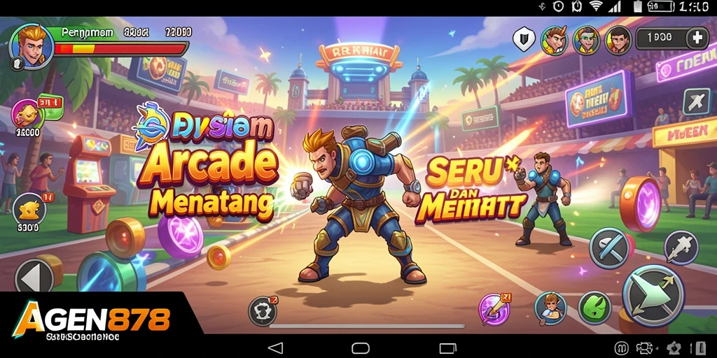 Tampilan gameplay AGEN878 yang seru dan menantang dalam genre Arcade.
