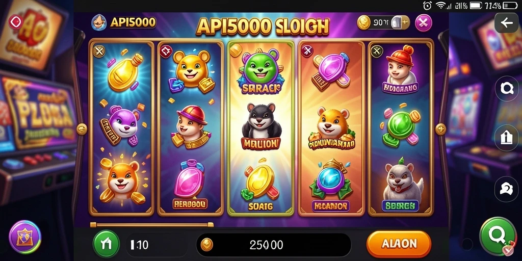 Tampilan gameplay menarik dari API5000 yang penuh warna.