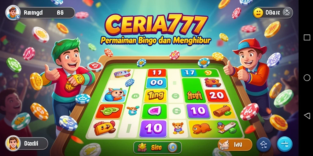 Tampilan menarik dari gameplay Bingo di CERIA777.