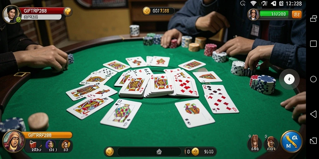 Tampilan gameplay Gaple yang seru dan interaktif.