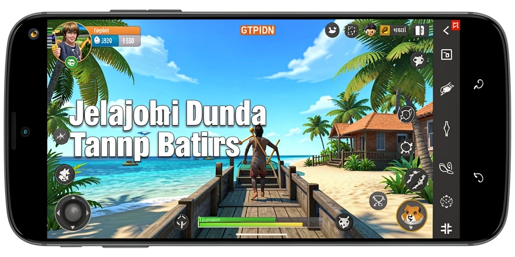 Tangkapan layar gameplay GTPIDN yang menampilkan eksplorasi Open World.