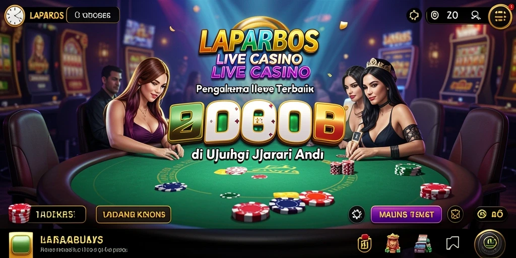 Tampilan menarik dari gameplay LAPARBOS dalam Live Casino.