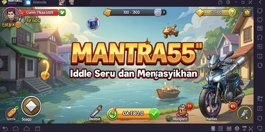 Tampilan gameplay Idle yang seru dan santai di MANTRA55.
