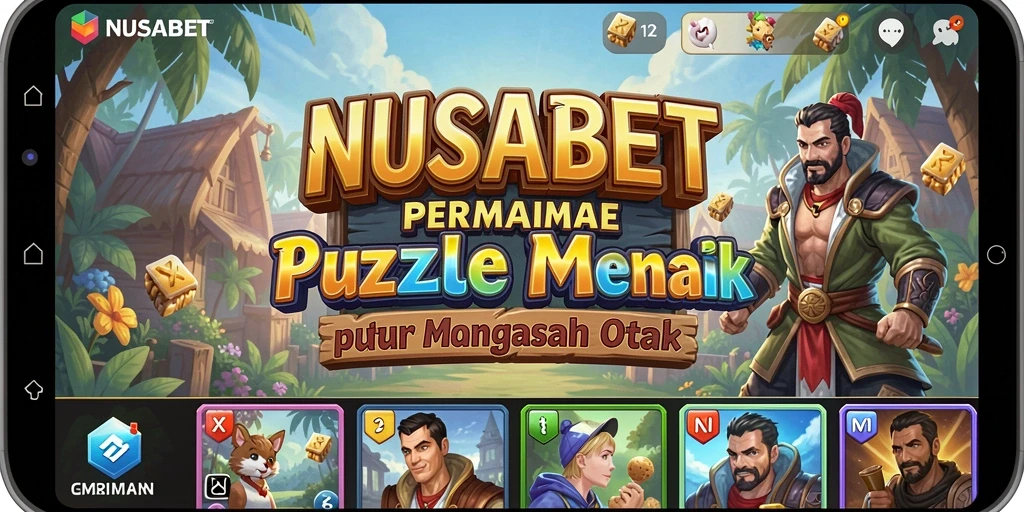 Tampilan gameplay NUSABET yang menarik dan menantang dalam kategori Puzzle.