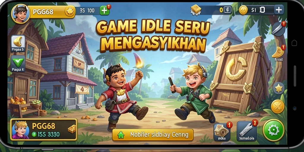 Tampilan gameplay menarik dari PGG68 yang penuh dengan aksi Idle.
