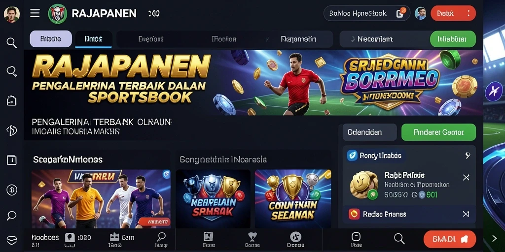 Tampilan permainan sportsbook yang menarik dan interaktif.