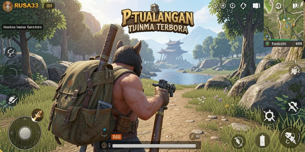 Gameplay RUSA33 menampilkan petualangan seru di dunia terbuka.