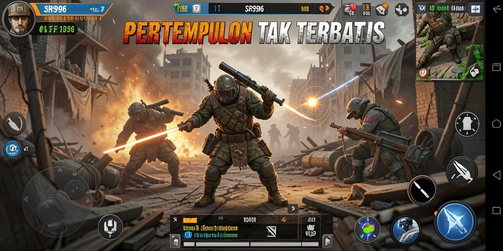 Gameplay mendebarkan dengan aksi pertempuran yang intens.