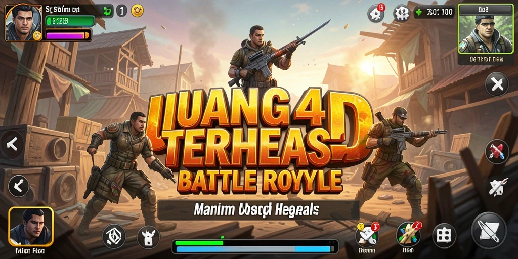 Gameplay Battle Royale yang mendebarkan di UANG4D.