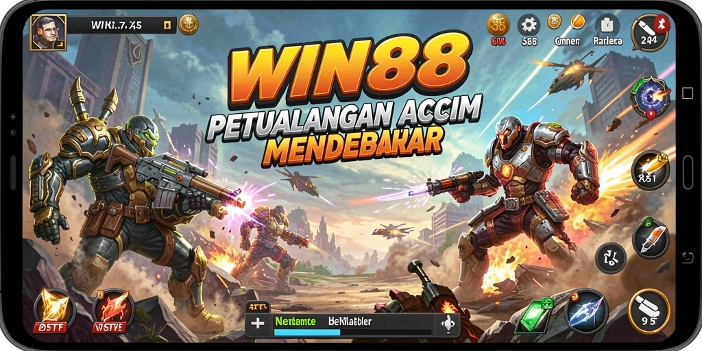Tampilan penuh aksi dari gameplay WIN88 yang mendebarkan.